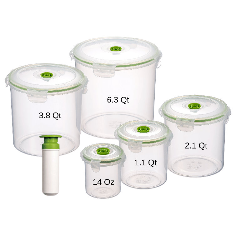 Lasting Freshness Vacuum Seal 5 Container Food Storage Set Wayfair